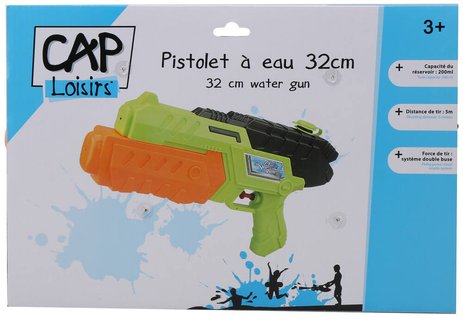 Pistolet à eau Cap 32 cm double buse