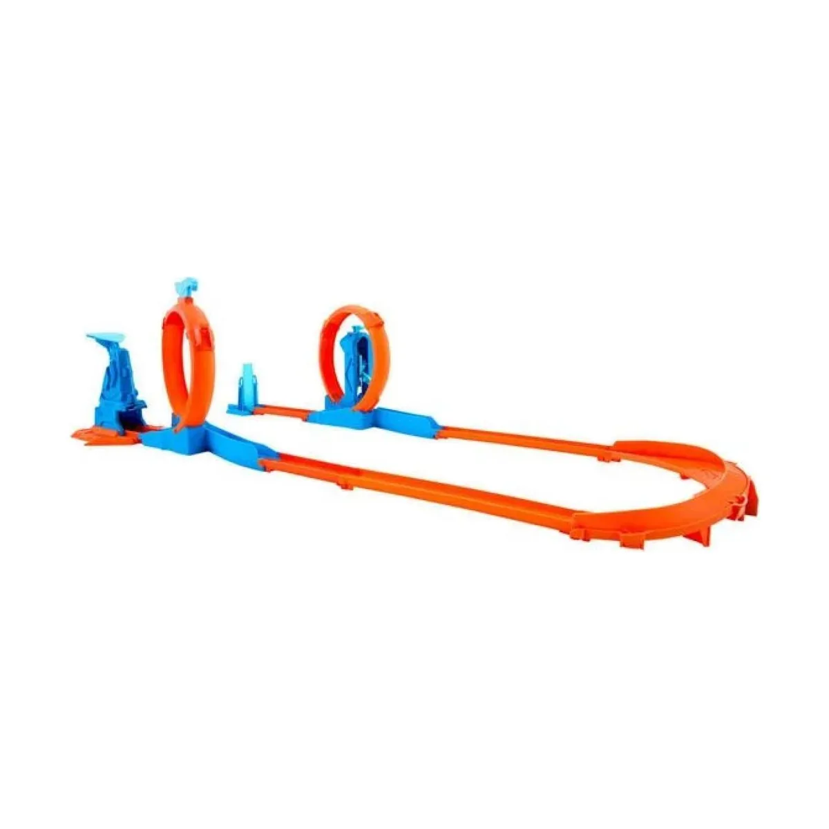 Circuit de voitures Hot Wheels avec trois loopings pour enfant de 4 ans