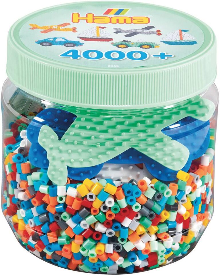 Pot de 4000 perles à repasser Hama Midi