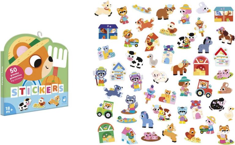 Gommettes animaux de la ferme Janod x50