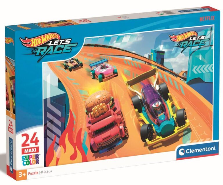 Puzzle Maxi 24 pièces Hot Wheels Clementoni