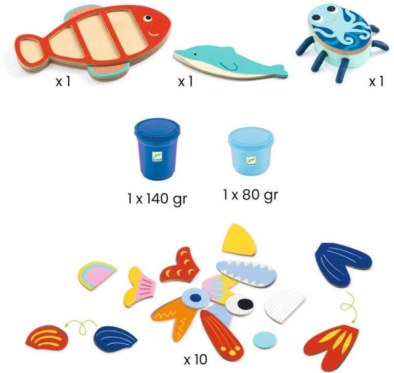 Coffret pâte à modeler Djeco Mapataocean