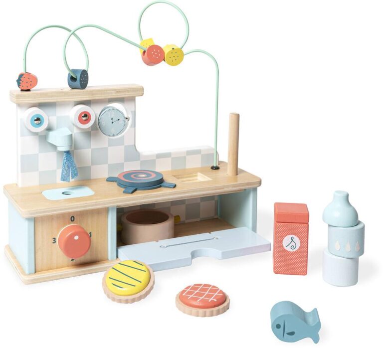 Cuisine d&rsquo;éveil en bois Vilac multi-activités