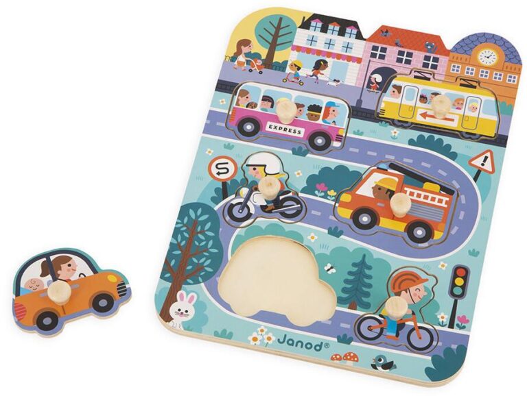 Puzzle Dans la ville Janod, 6 pièces