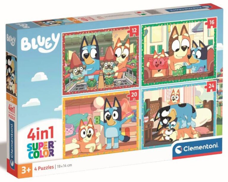 Puzzle 4 en 1 Bluey Clementoni