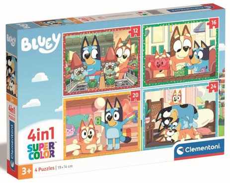 Puzzle 4 en 1 Bluey Clementoni