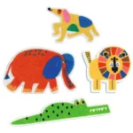 60 gommettes en feutrine Djeco Des Animaux Partout