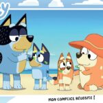 Puzzle Cadre 15 pièces Bluey à la plage Nathan
