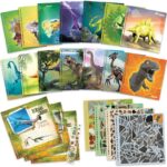 Carnet de stickers par numéros Dinosart
