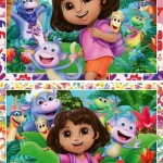 Puzzles 2 x 24 pièces Dora l'exploratrice Ravensburger
