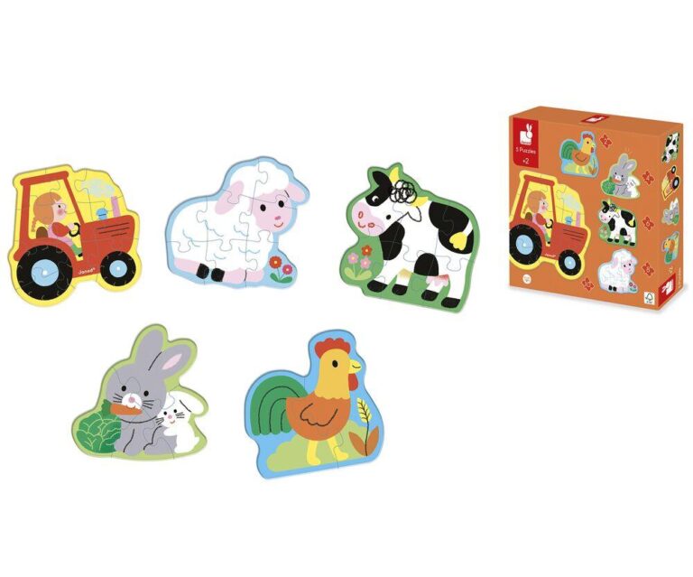 5 puzzles évolutifs Ferme Janod