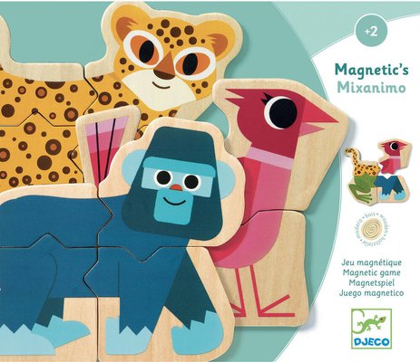 Magnetic&rsquo;s Mixanimo Djeco, coffret de magnets en bois