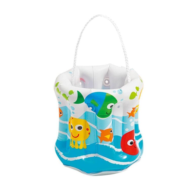 Seau de plage gonflable Intex à fond transparent