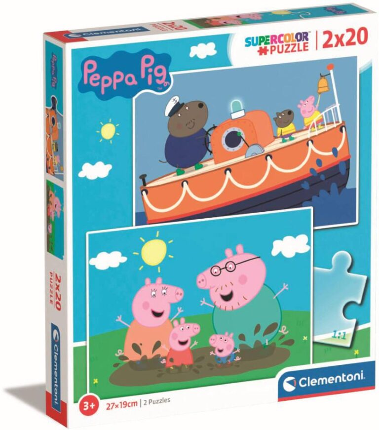 Puzzle 2 x 20 pièces Peppa Pig Clementoni