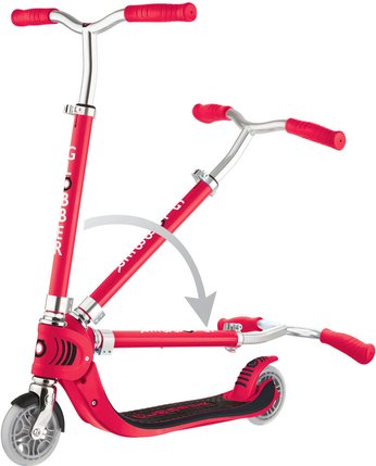 Trottinette pliable Globber Flow Foldable 125 (Rouge et noir)