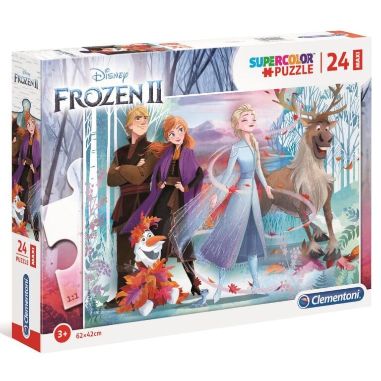 Puzzle Supercolor Maxi 24 pièces La Reine des Neiges 2 Clementoni