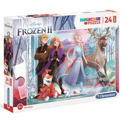 Puzzle Supercolor Maxi 24 pièces La Reine des Neiges 2 Clementoni