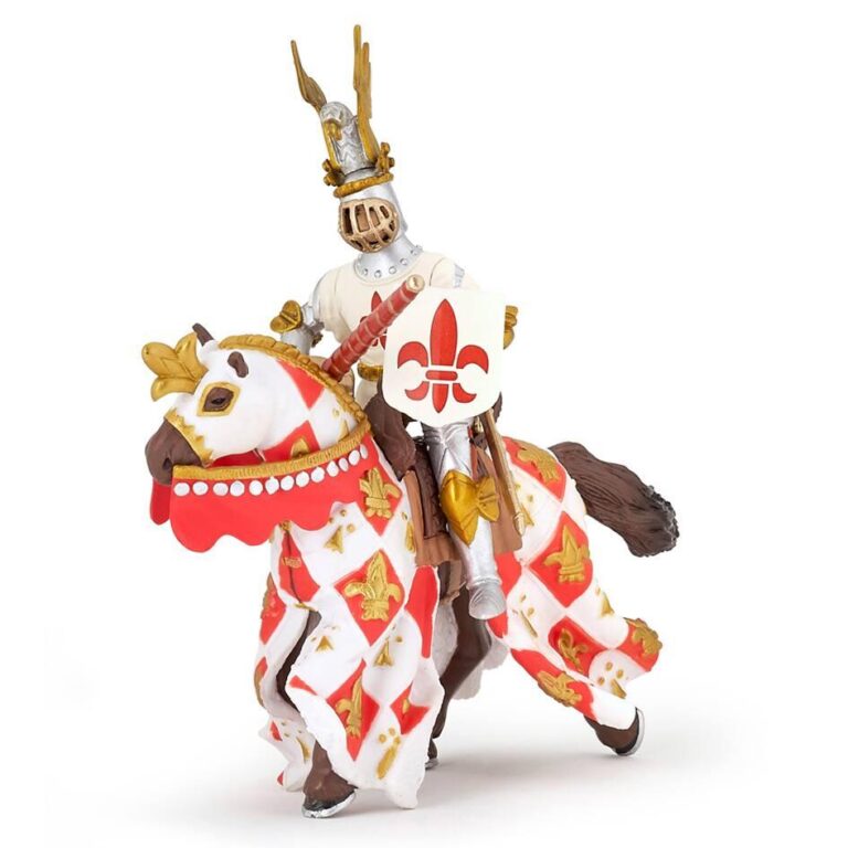 Figurine cheval blanc Fleur de Lys Papo