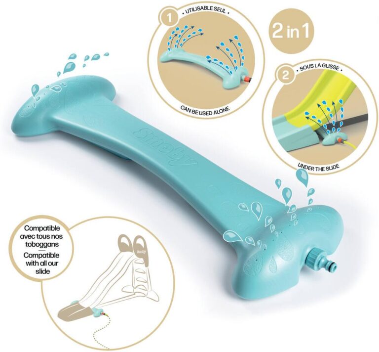 Jeu d&rsquo;eau Smoby Splashy Way pour toboggan