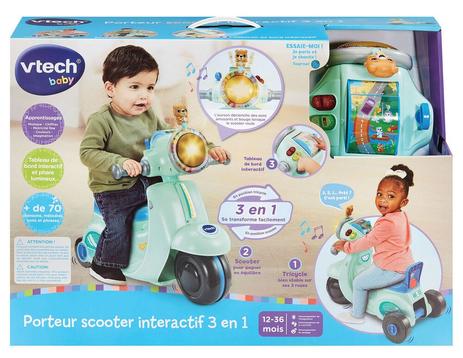 Porteur scooter interactif 3 en 1 VTech Baby