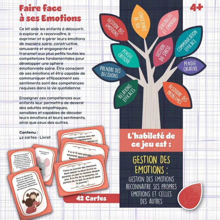 Jeu de cartes des émotions Life Skills