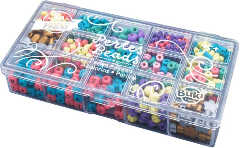 Boîte de perles en bois 13 styles Buki