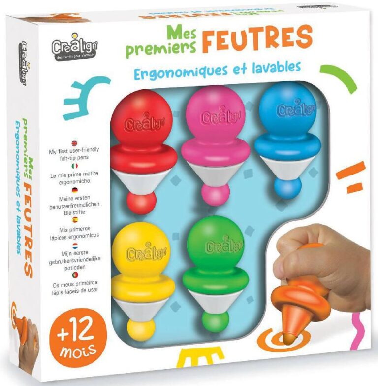 Mes premiers feutres ergonomiques Créa Lign, 8 couleurs