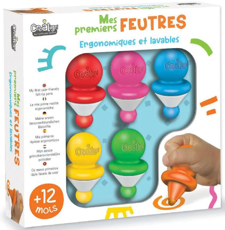 Mes premiers feutres ergonomiques Créa Lign, 8 couleurs