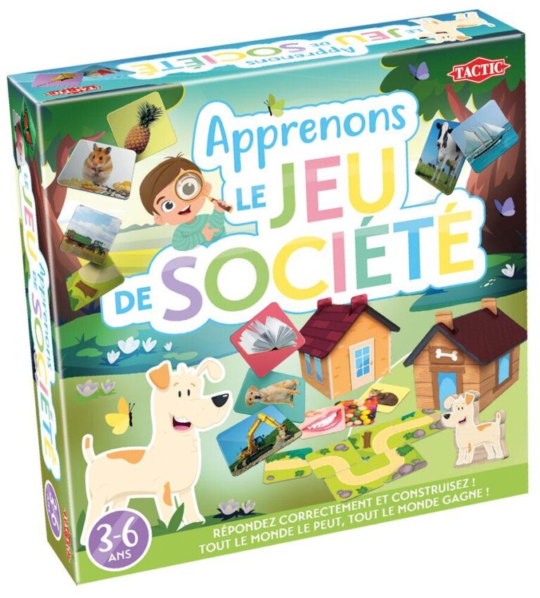 Apprenons, premier jeu de société Tactic