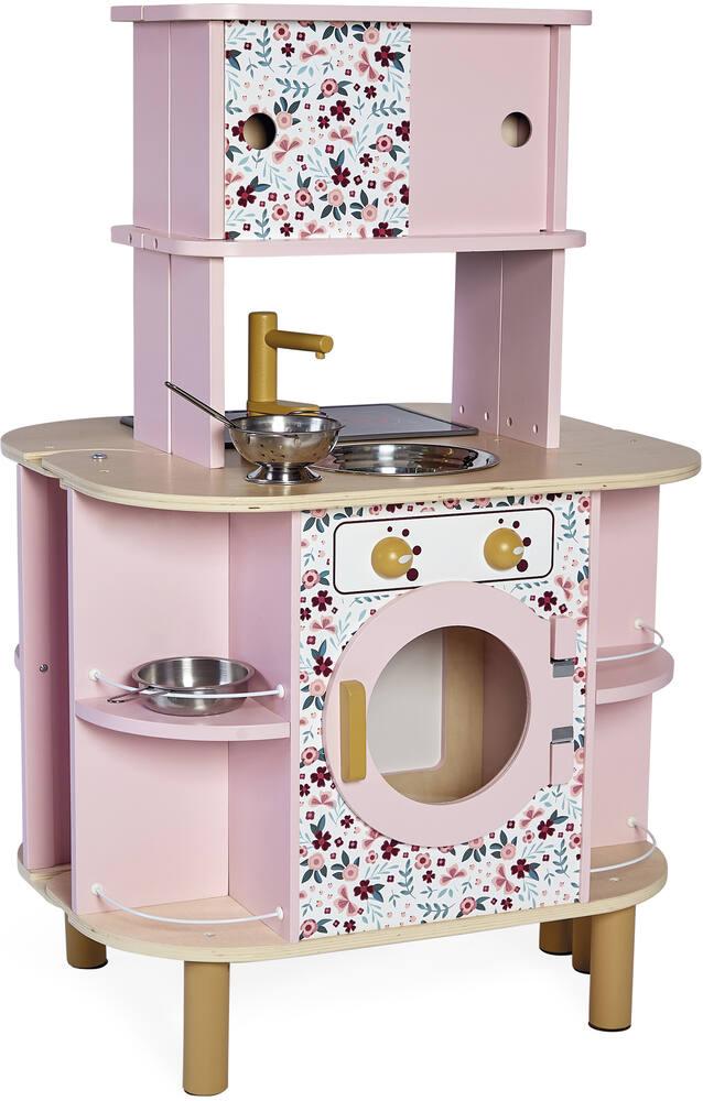 Cuisine Twist en bois Janod, recto-verso et extensible