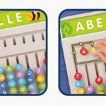 Montessori Compose-mots Lisciani, tableau de lettres Ă glisser