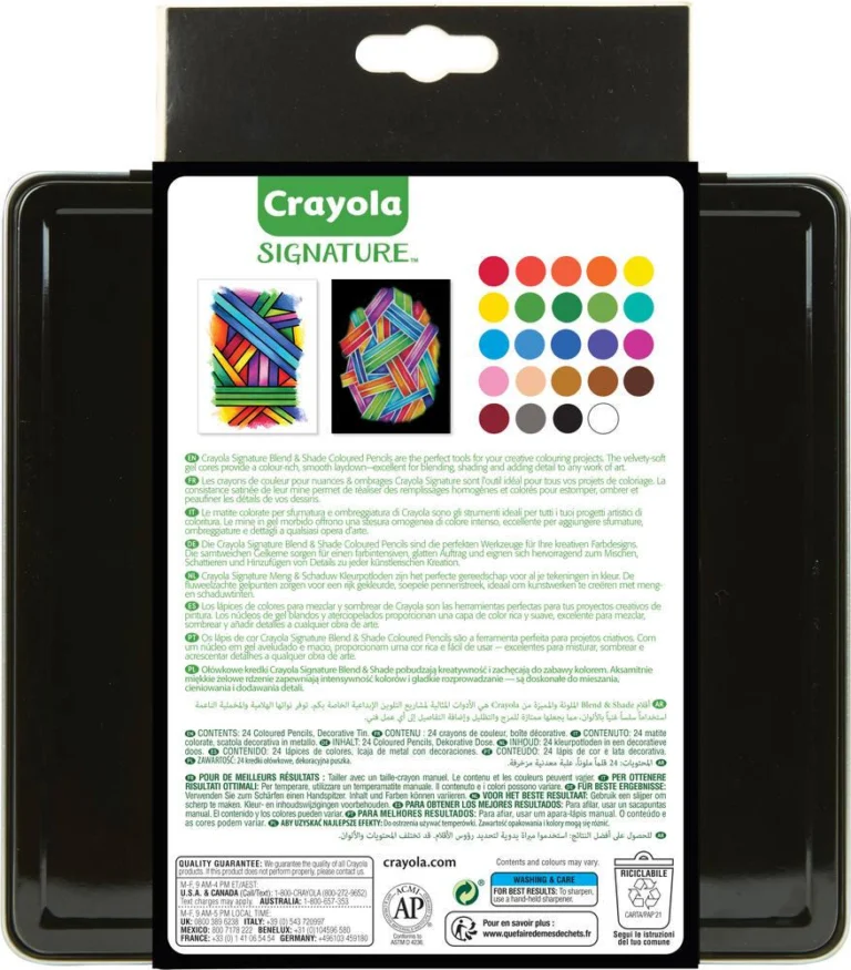 24 crayons de couleur Signature Crayola