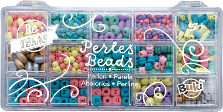 Boîte de perles en bois 13 styles Buki