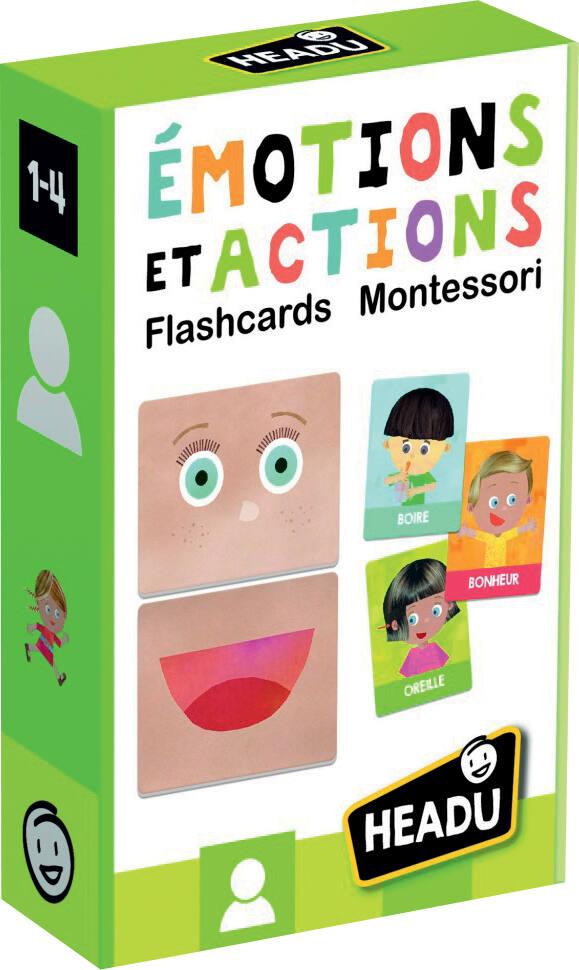 Cartes des émotions et des actions Headu Montessori