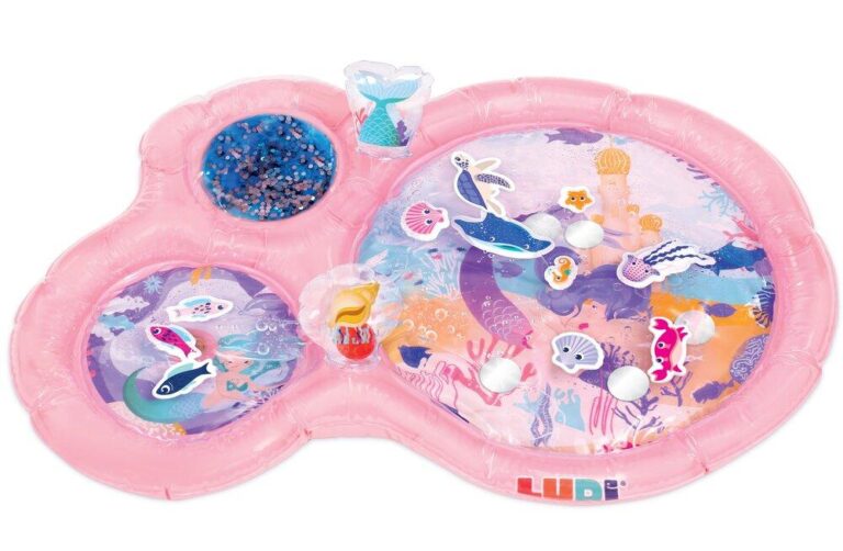 Tapis d&rsquo;eau XXL Ludi, décor sirène, 94 x 63 cm
