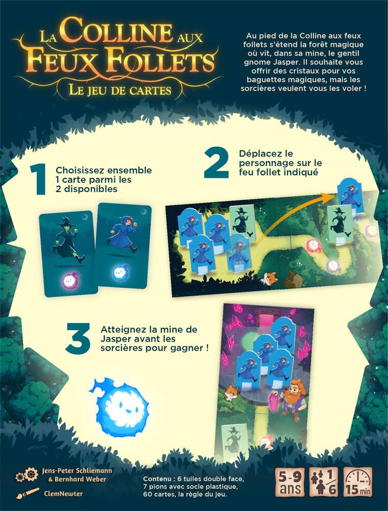 La Colline aux feux follets, jeu de cartes Amigo