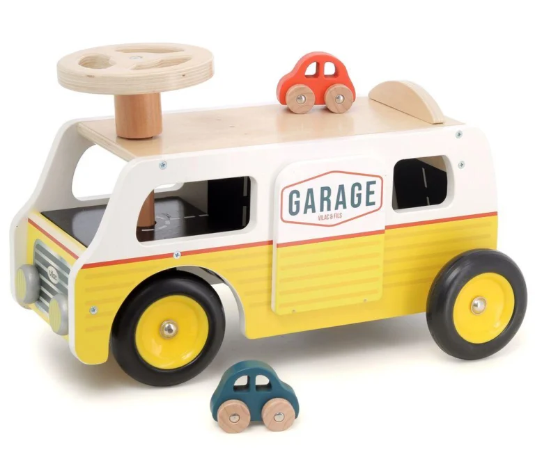 Porteur van-garage en bois Vilac