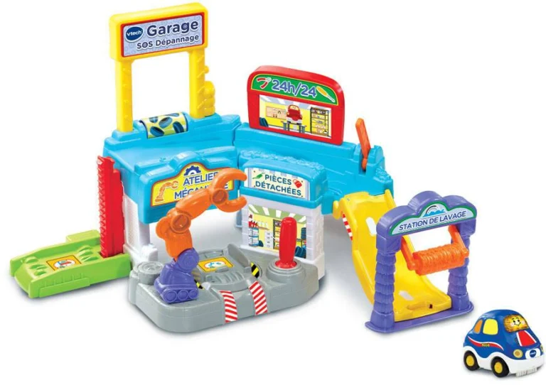 Garage SOS Dépannage Tut Tut Bolides VTech avec la voiture Noé