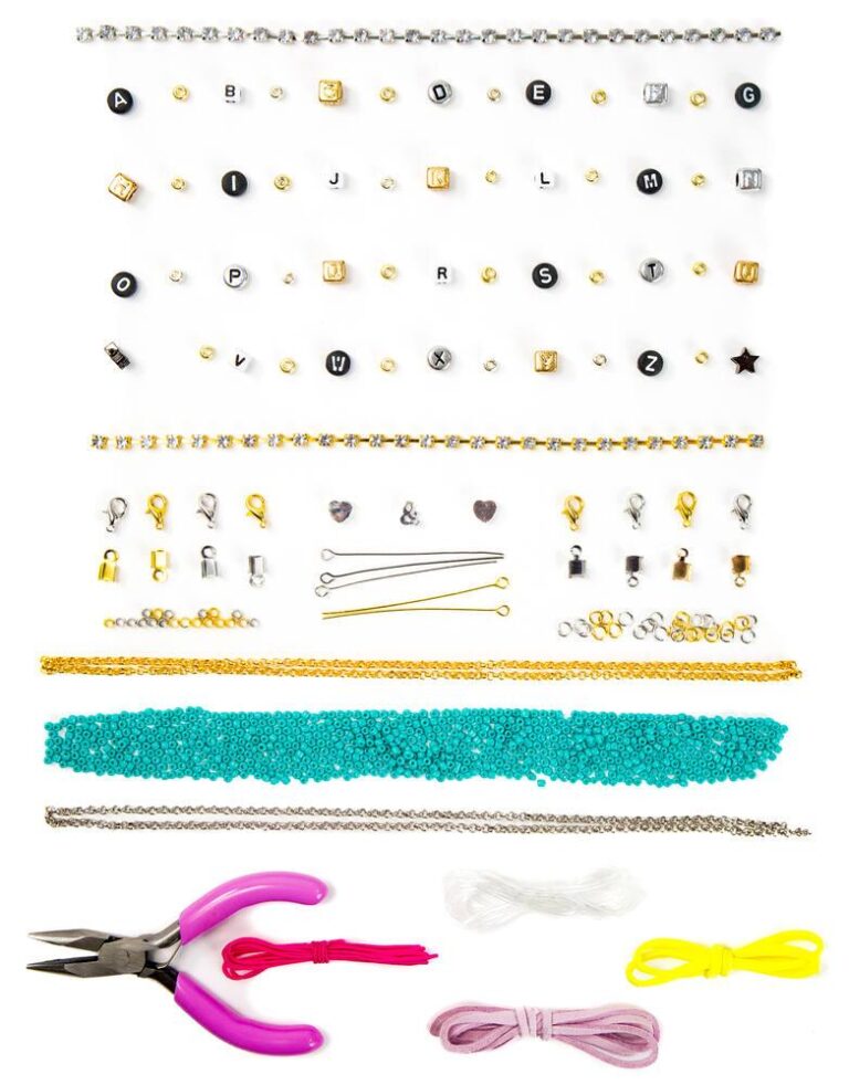 Kit bijoux perles alphabet Sidj