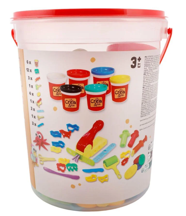 Baril de pâte à modeler Créa & Cie, 32 pièces