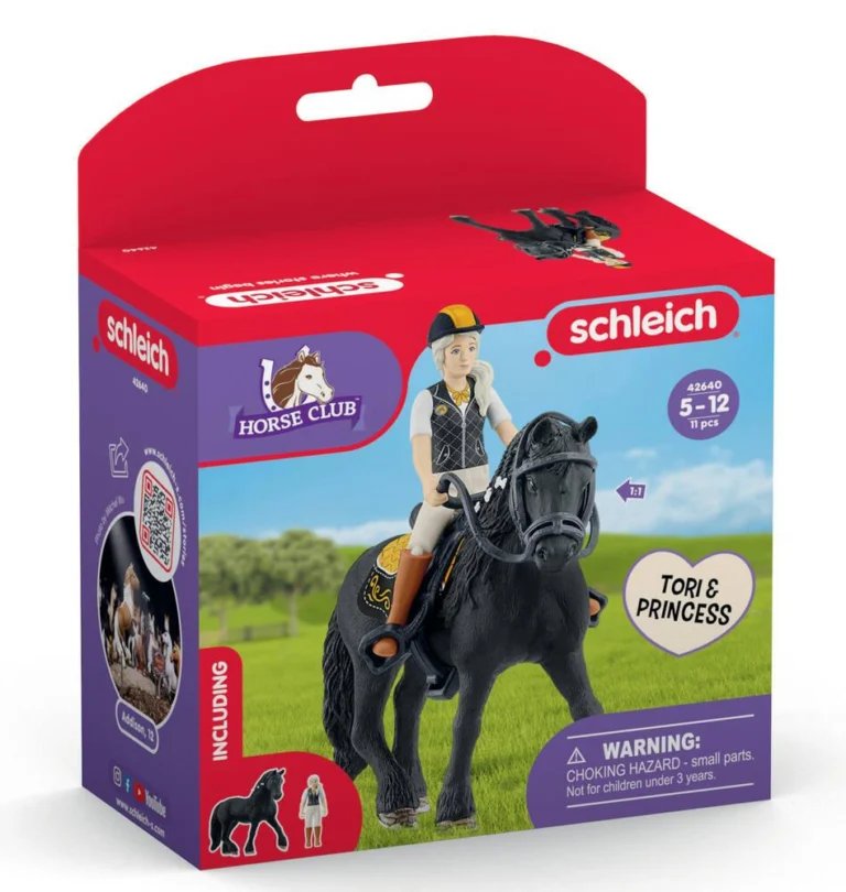 Figurine Schleich cavalière Tori et sa jument Princess