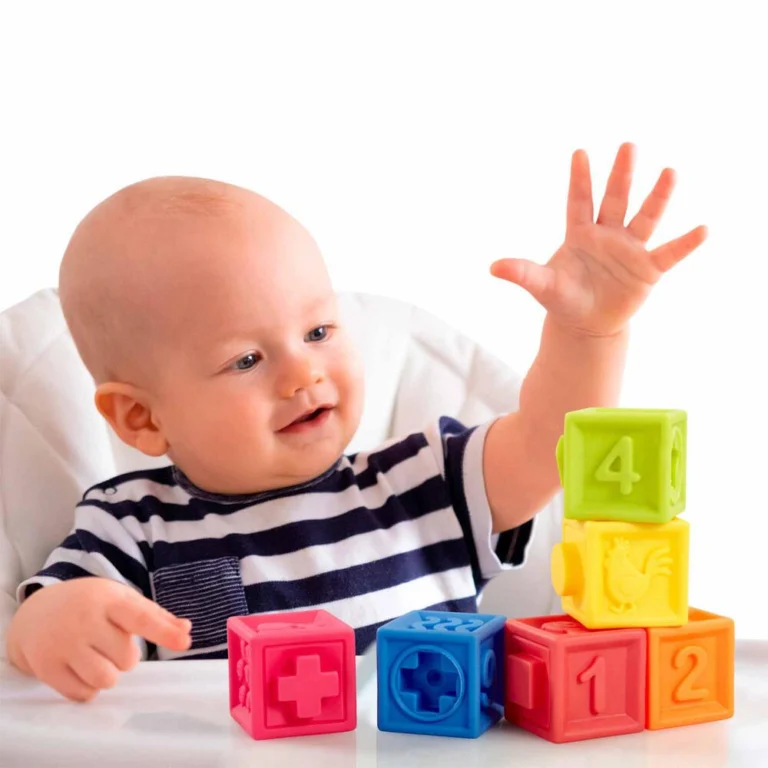 Blocs empilables souples Sidj, 9 cubes Ă assembler