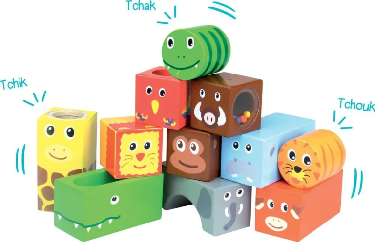 Onze cubes sonores de la savane Vilac
