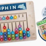 Montessori Compose-mots Lisciani, tableau de lettres à glisser