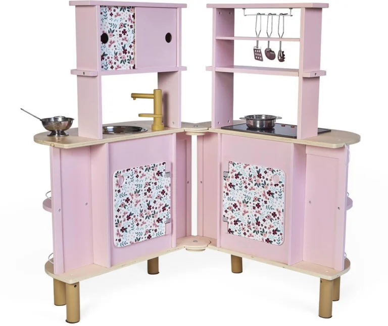 Cuisine Twist en bois Janod, recto-verso et extensible