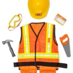 Déguisement d&rsquo;agent de chantier Melissa & Doug, 8 accessoires