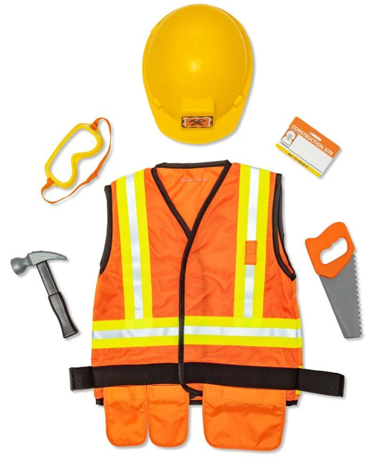 Déguisement d&rsquo;agent de chantier Melissa & Doug, 8 accessoires