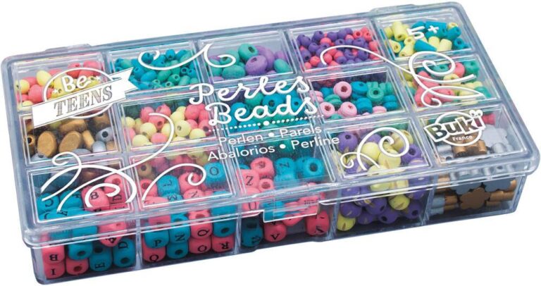 Boîte de perles en bois 13 styles Buki