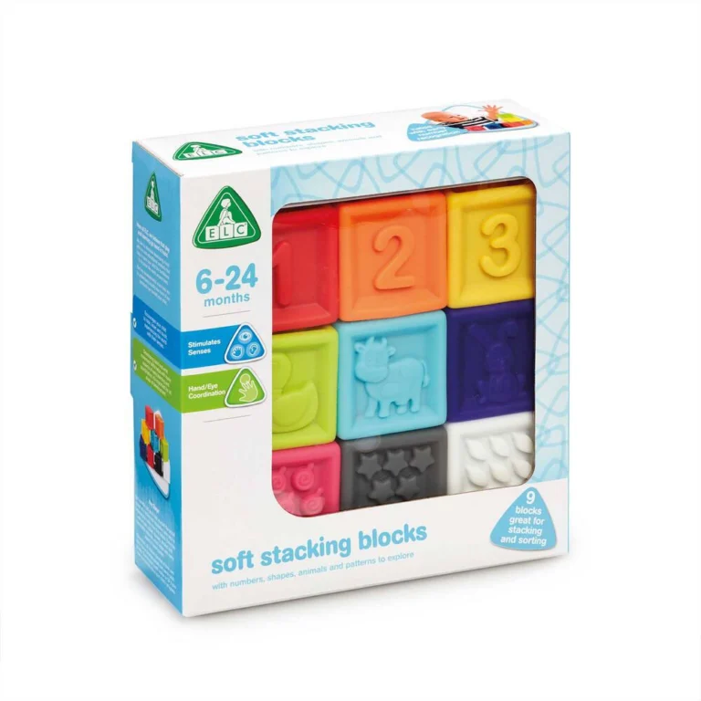Blocs empilables souples Sidj, 9 cubes Ă assembler