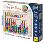 Montessori Compose-mots Lisciani, tableau de lettres à glisser
